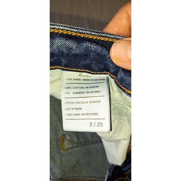 Womens /Juniors Kancan Jeans Size 3/25 Skinny Mid Rise Rips Medium Wash - Picture 3 of 3